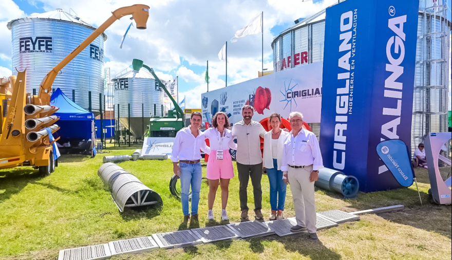 Fiorini visitó Expoagro y destacó la presencia de industrias juninenses en una de las principales muestras del país