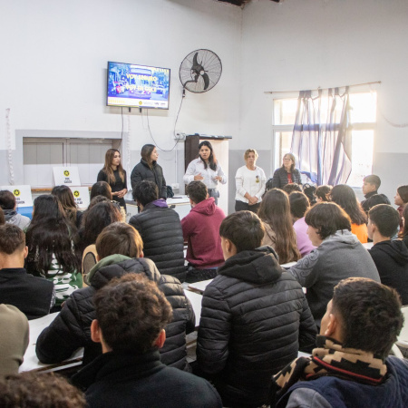 Se realizó el primer taller “Voy en Cole” en la Secundaria Agraria N°1 de Junín