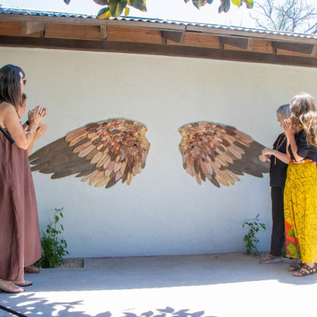 Inauguraron en el Parque Borchex el mural colectivo “Hornerito de Junín”,