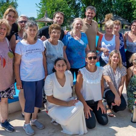 Fiorini destacó el impacto de las colonias para adultos mayores durante su visita al Club Origone