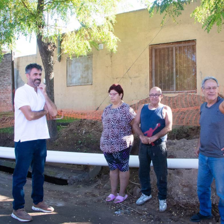 El Municipio concretó una nueva extensión de la red cloacal en el barrio Ricardo Rojas