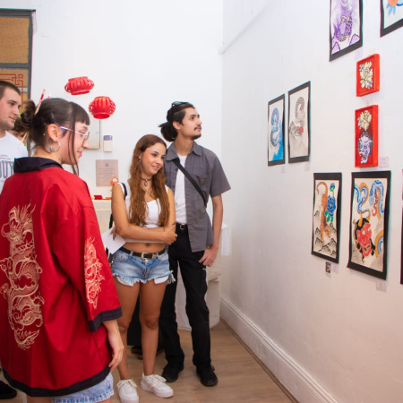 Quedó inaugurada la muestra de arte japonés “Apuntes de un camino”