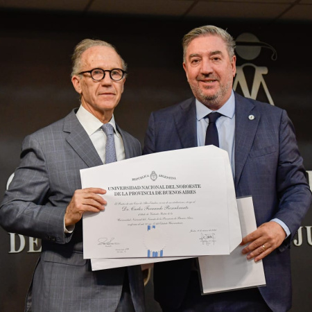 Rosenkrantz fue declarado Visitante Ilustre de la UNNOBA