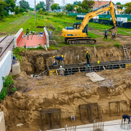 Junín: avanza la obra del paso bajo nivel y aseguran que cumple con los plazos previstos