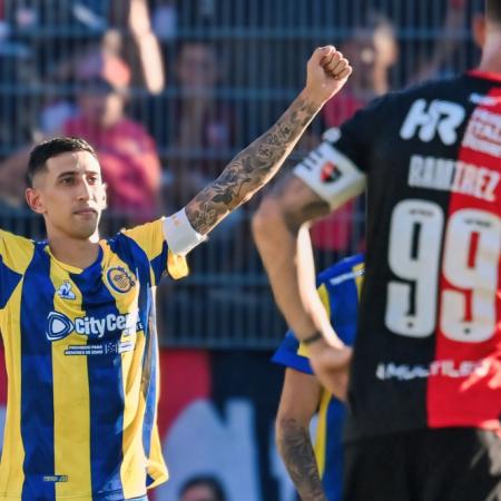 Rosario Central se quedó con el clásico ante Newell's con goles de Di María y Copetti