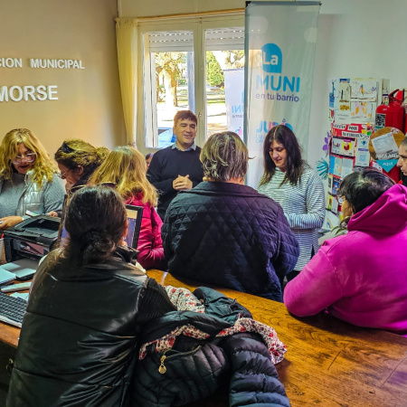 “La Muni en tu Barrio” llegó a Morse con atención integral y promoción del sistema de telemedicina