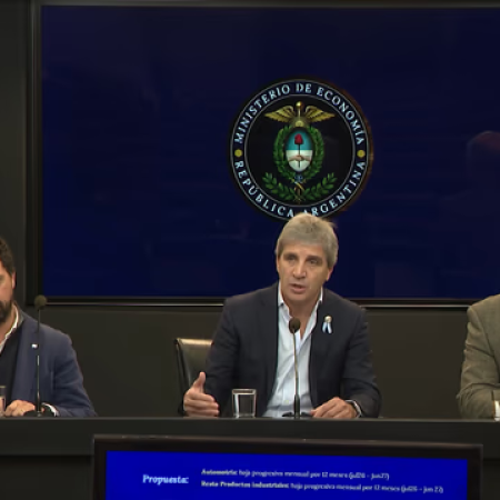 Caputo dio detalles del esquema de baja de retenciones y confirmó que no dependerá de la recaudación