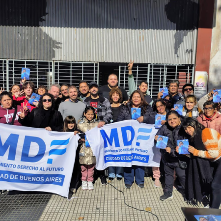Movimiento Derecho al Futuro realizó una jornada de militancia en las 15 comunas porteñas