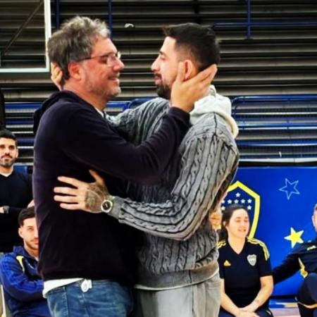 Juan Antonio Abdala presentó su libro en Boca y compartió una jornada junto a “Panda” Scala