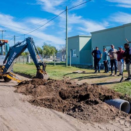 Avanzan las obras hídricas en distintos sectores de la Ciudad
