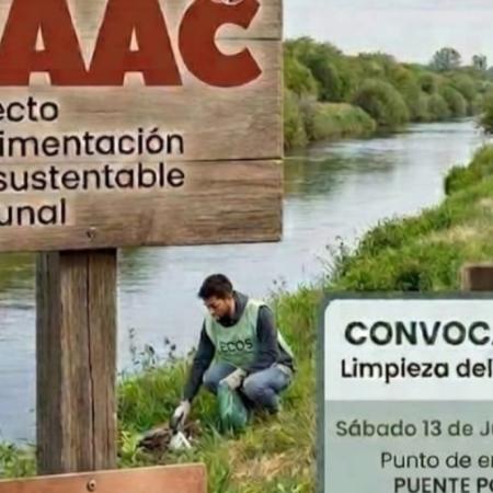 Vecinos autoconvocados impulsan una gran jornada de limpieza del Río Salado en Junín