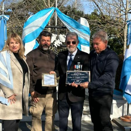 Declararon Ciudadano Ilustre de General Arenales al excombatiente de Malvinas Omar Liborio