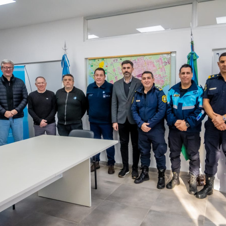 Fiorini recibió a las nuevas autoridades policiales y pidió fortalecer el trabajo conjunto para reforzar la prevención