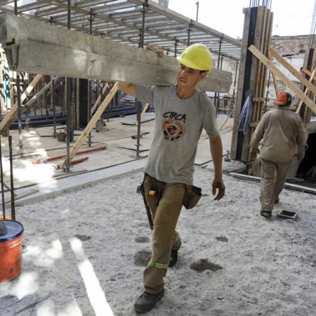 El costo de la construcción subió 2,6% en junio