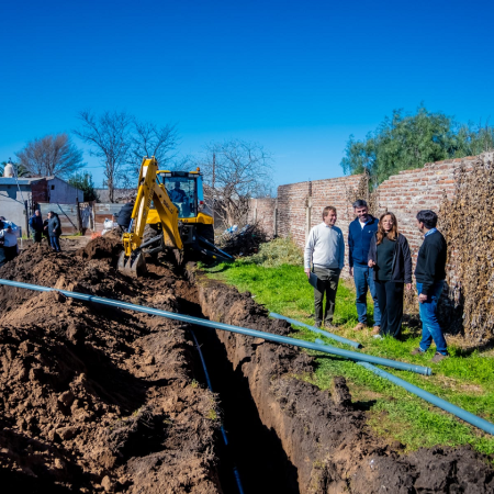 El Municipio de Junín amplió la red de agua potable en el barrio Mayor López