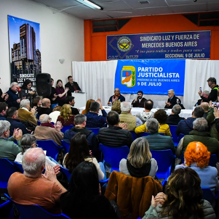 El peronismo de la Cuarta se unió en Nueve de Julio para homenajear a Jesús Abel Blanco