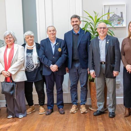 Fiorini recibió al gobernador del Distrito 4895 de Rotary Internacional
