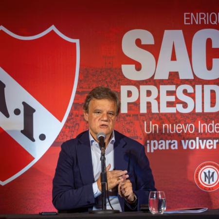 Enrique Sacco presentó su candidatura en Independiente y afirmó que si gana “el club no va a ser una SAD”