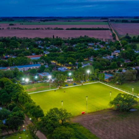 El Club Atlético Agustina inauguró su nuevo sistema de iluminación LED