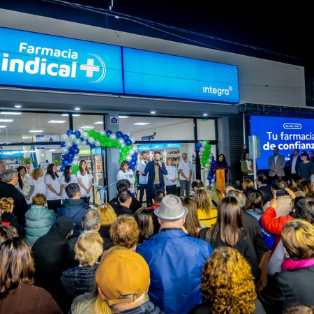 Junín: inauguraron el nuevo edificio de la Farmacia Sindical de avenida República